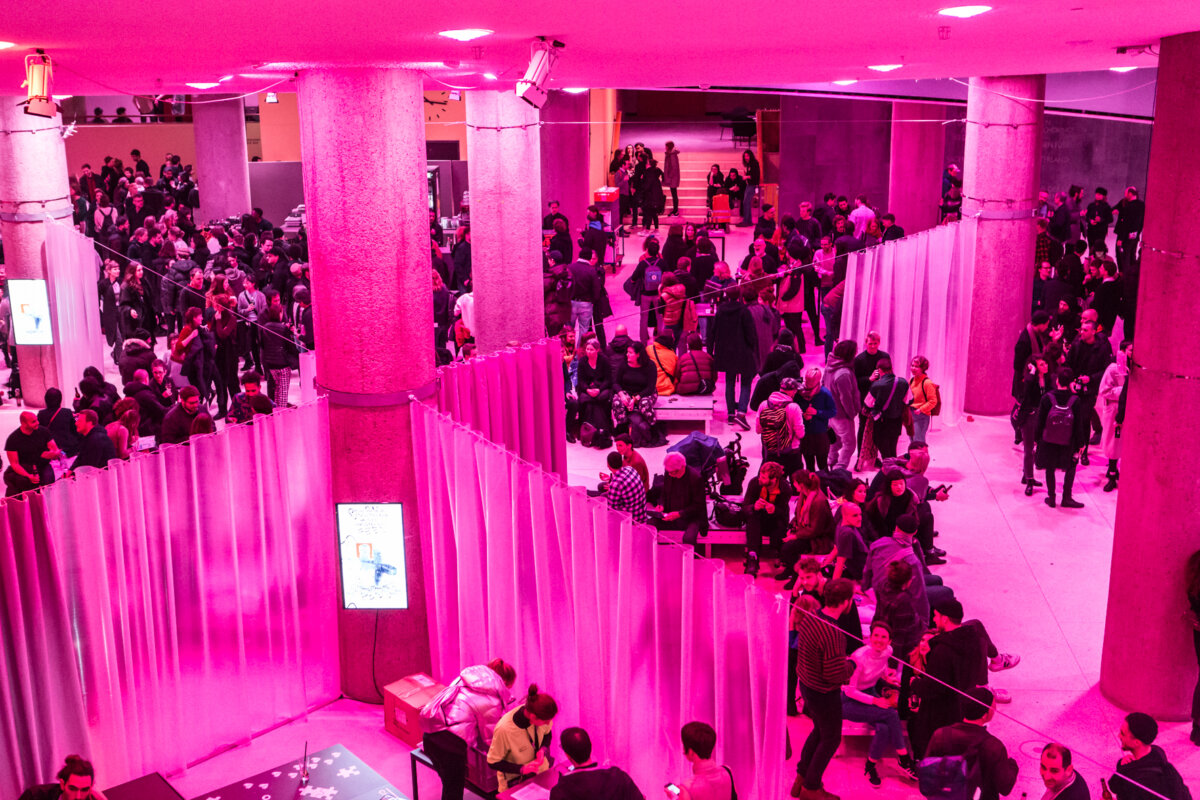Impression of the opening of transmediale 2019
