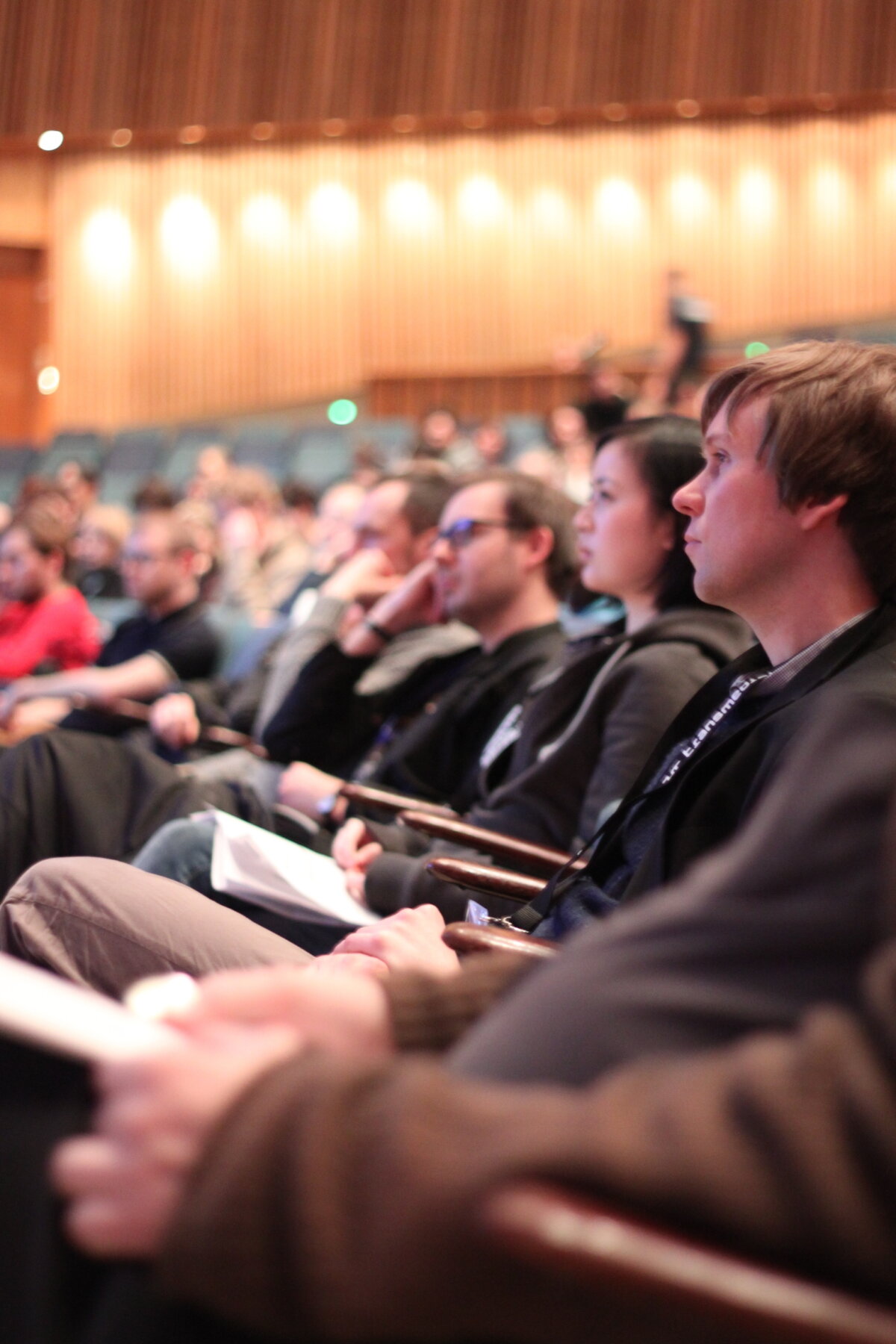 Audience listening to the keynote by graham harman 6812363823 o